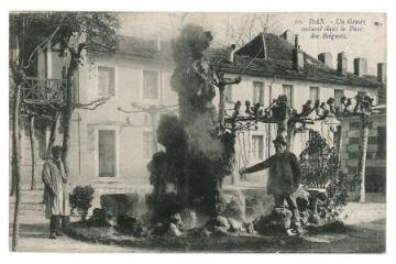 1 vue - Un Geyser naturel dans le parc des Baignots (ouvre la visionneuse)