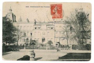 1 vue - Établissement des thermes (1° façade principale) (ouvre la visionneuse)