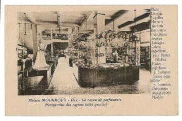 1 vue - Maison Mourroux - Le Rayon de parfumerie, perspective des rayons (Côté gauche) (ouvre la visionneuse)