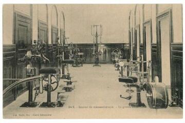 1 vue - Institut de mécanotherapie - La grande salle (ouvre la visionneuse)