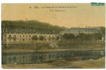 1 vue - Le Casino et les Thermes vu du Pont (Les Baignots) (ouvre la visionneuse)