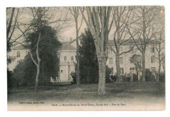 1 vue - Notre Dame du Sacré Coeur, façade Sud - vue du parc (ouvre la visionneuse)