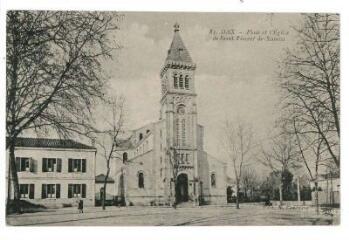 1 vue - Place de l\'Eglise de Saint Vincent de Xaintes (ouvre la visionneuse)
