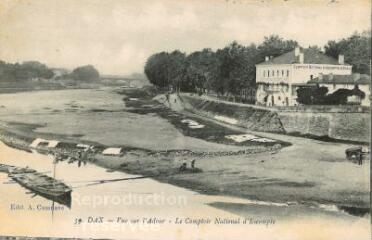 1 vue - Vue sur l\'Adour - le comptoir national d\'escompte (ouvre la visionneuse)