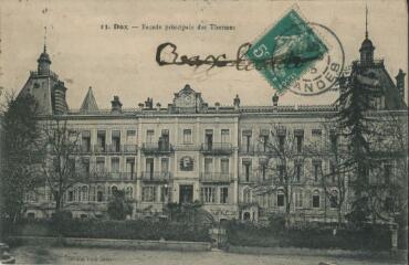 1 vue - Façade principale des Thermes (ouvre la visionneuse)