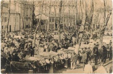 1 vue - Le marché aux boeufs (ouvre la visionneuse)