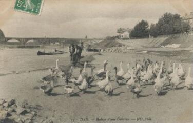 1 vue - Halage d\'une gabarre (ouvre la visionneuse)